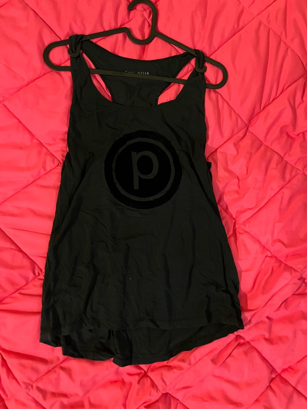 Pilates Logo Black Women's Racerback Tank